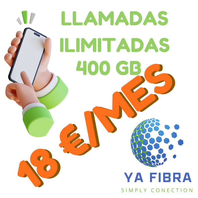 400 GB + Llamadas Ilimitadas