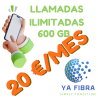 600 GB + Llamadas Ilimitadas